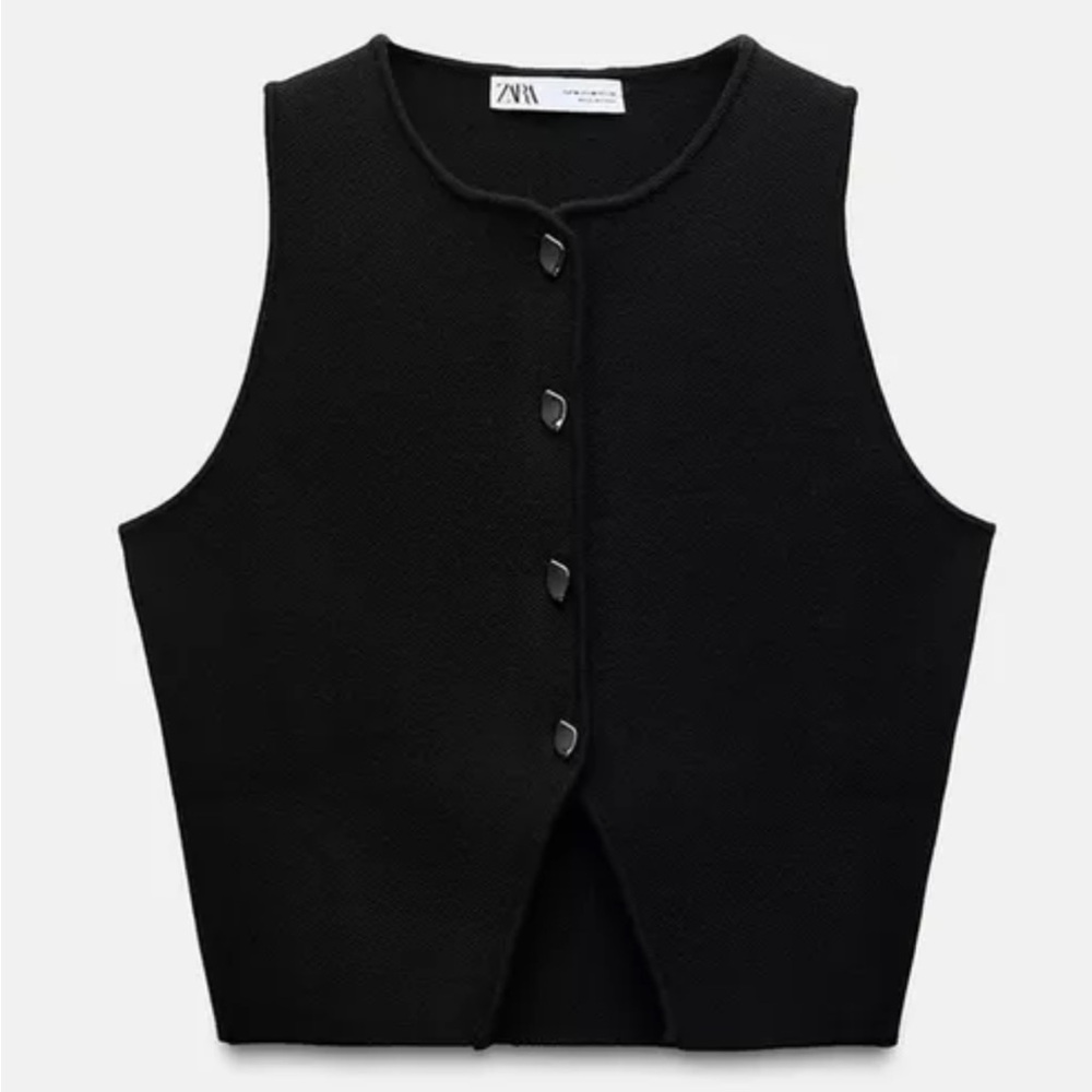 Zara Basic Knit Crop Top